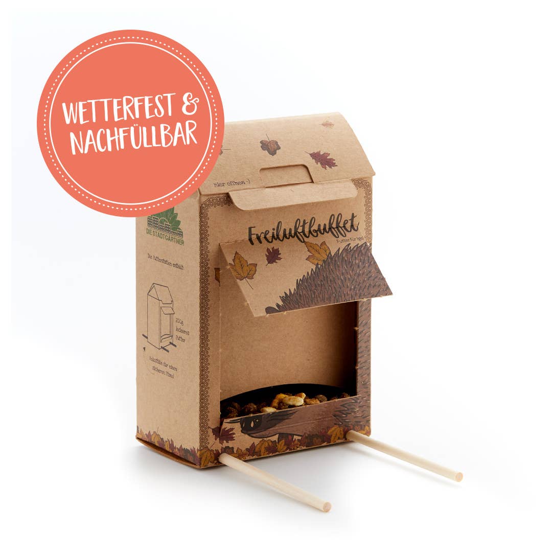 TDJ Stadtgärtner GmbH - Vente Compléments alimentaires – hors chat et chien - Buffet en plein air pour hérissons1