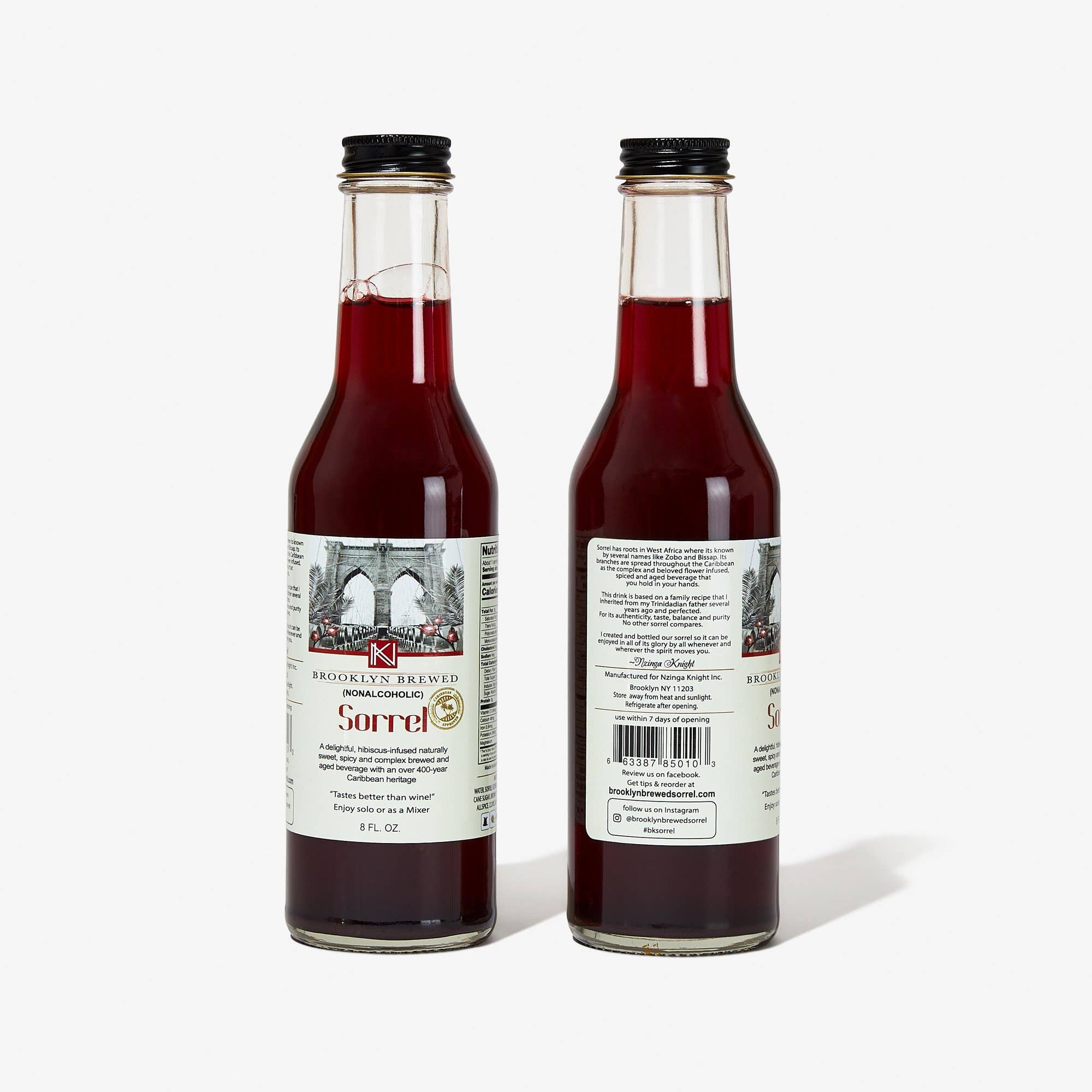 Brooklyn Brewed Sorrel - Wholesale Non-Alcoholic Aperitif/Mocktail - Brooklyn Brewed Sorrel 8oz