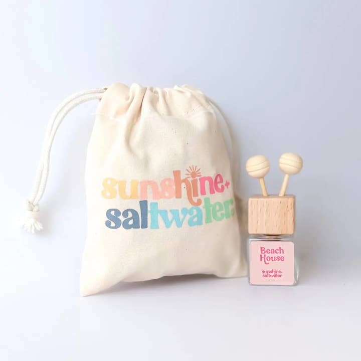 Sunshine + Saltwater – wholesale Car Freshener - Unisex – Beach House | Mini Car Diffuser1