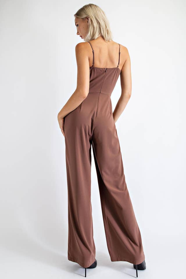 Edit by Nine - Wholesale Jumpsuit - Women's - CP1182 CREPE KNIT CAMI LONG JUMPER WITH CENTER FRONT3