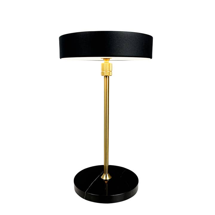 Dyberg Larsen - Wholesale Accent/Desk Lamp - MOONLIGHT LED rechargeable table lamp black, brass, marble1