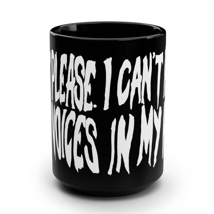 Tasse Voices In My Head pour la vente par Pentagram Peter Pan