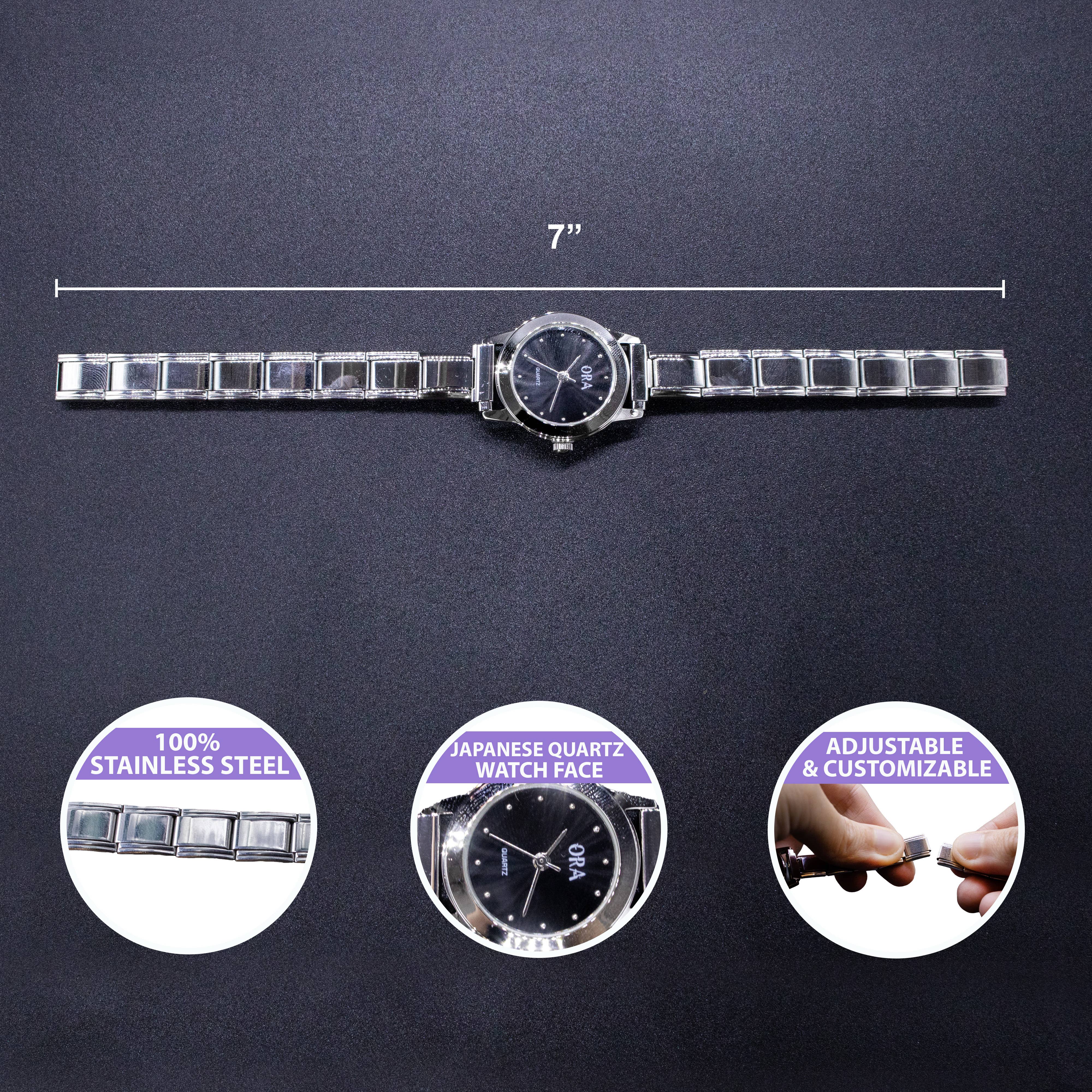 Natalia - Wholesale Wrist Watch - Women's - Italian Charm Link Watch (Analog)3