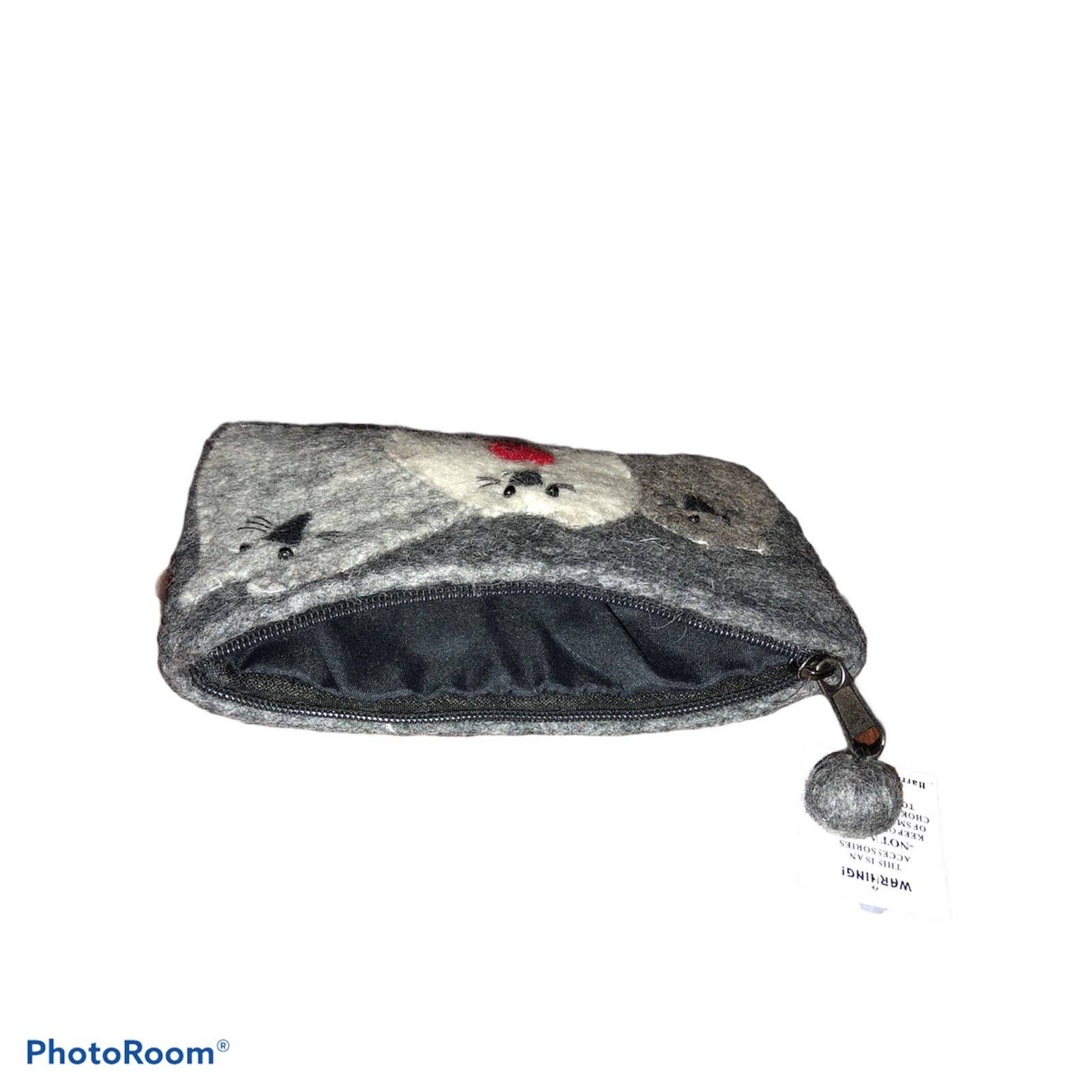 Funky Yak Ltd – wholesale Coin purse – Women’s – Large Handmade Cat Felted Coin Purse/Wallet4