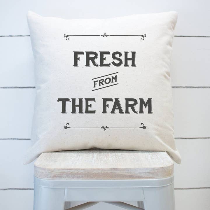 Federa per cuscino Fresh From The Farm per la vendita all'ingrosso da parte di Rising Tide Vintage