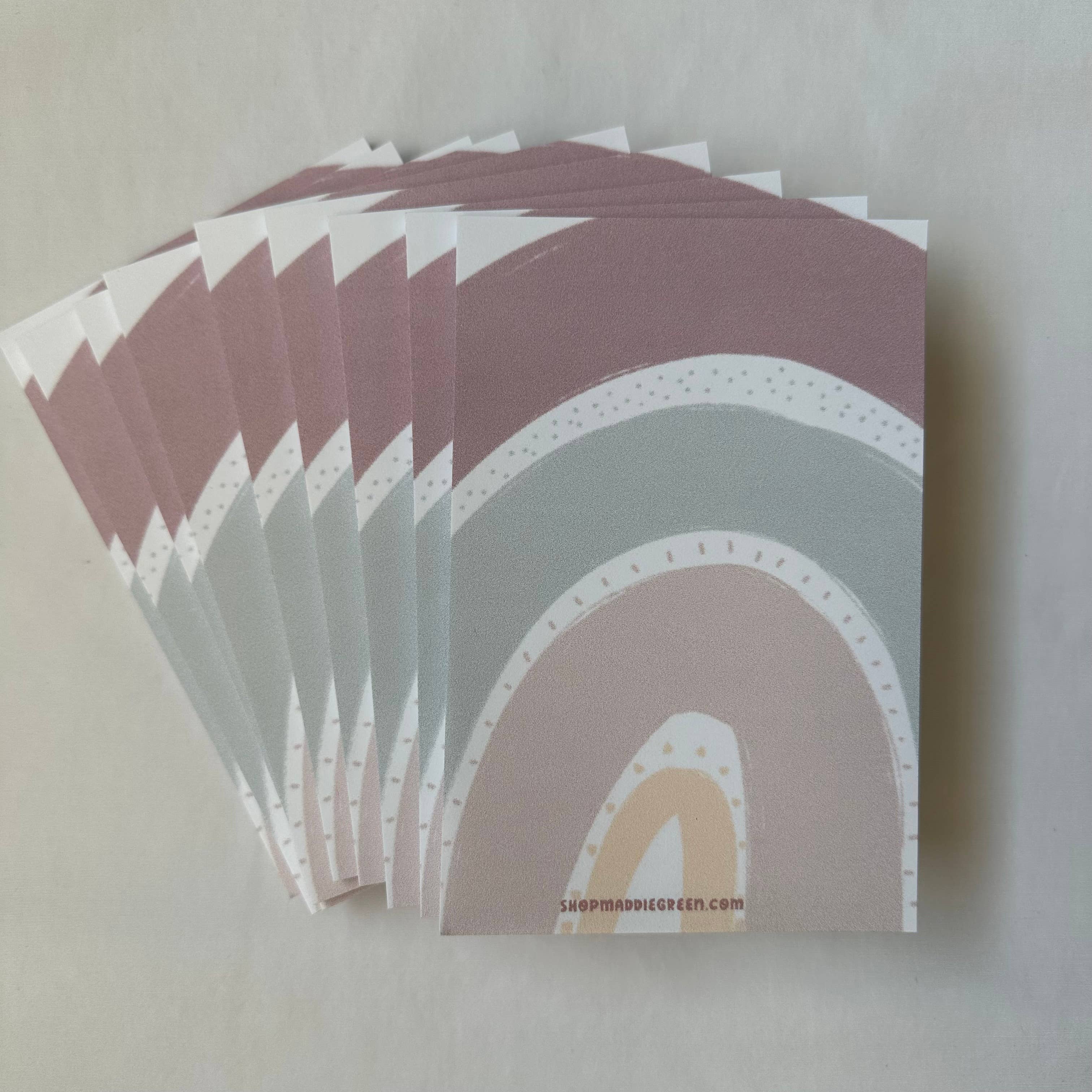 Maddie Green Designs - Wholesale Notepad - 4x6 Rainbow Sticky Notepads1