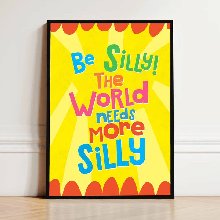 Bit Silly - A4 - Funny Wall Art - Kitchen Print for wholesale by Pickled Prints