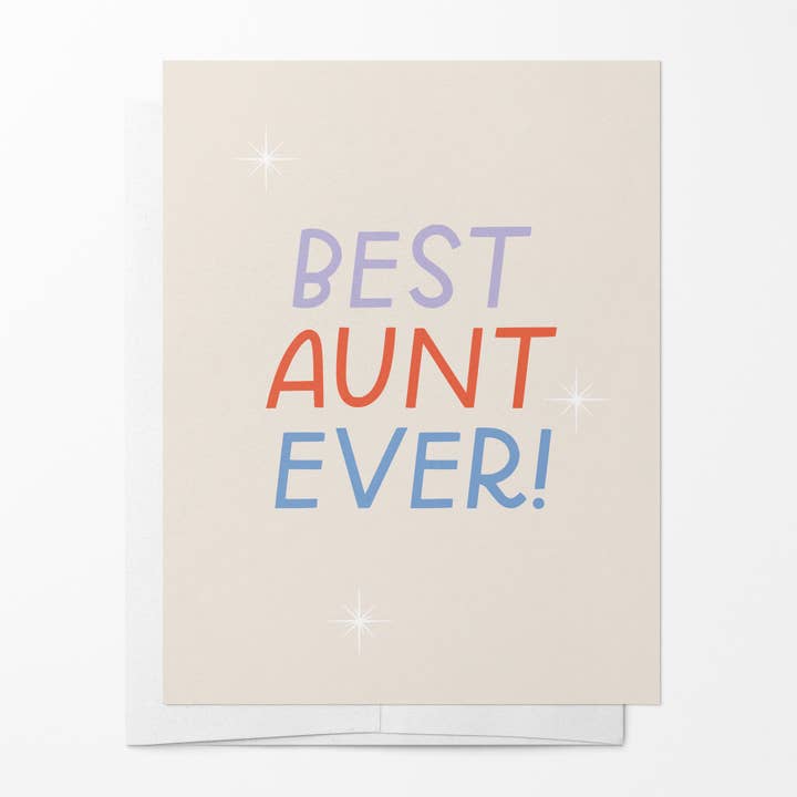 Just Follow Your Art - Wholesale Everyday Greeting Card - Best Aunt Ever Card | Family Cards, Fun Aunt, Gifts For Her1