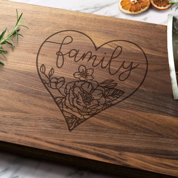 Personalized By Kate - Wholesale Cutting Board - Family Cutting Board