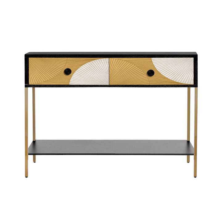 BP5139 - Console 2 Tiroirs 1 Etagere - Mithra pour la vente par Socadis