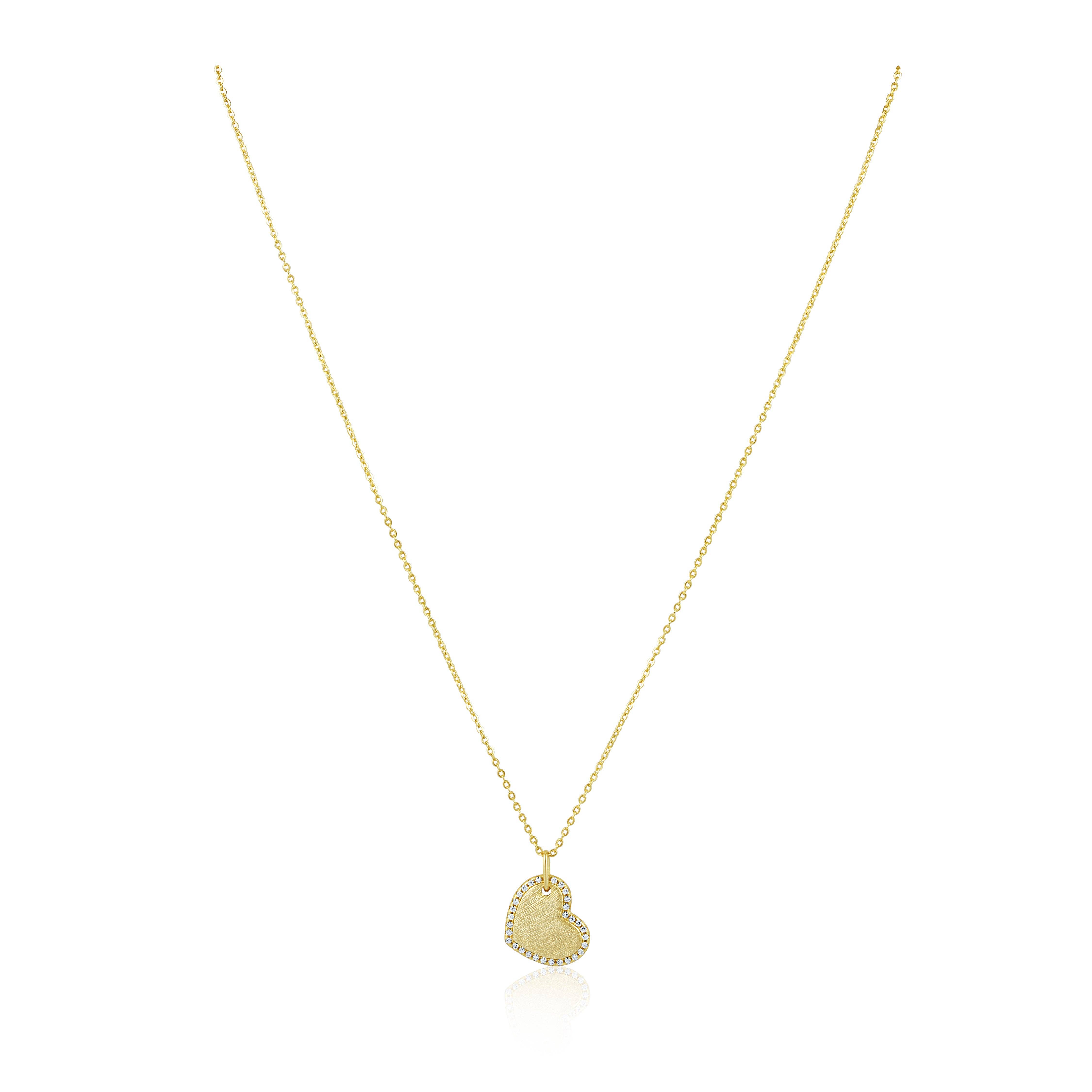 Sahira Jewelry Design – wholesale Pendant/charm necklace – Megan CZ Heart Necklace0