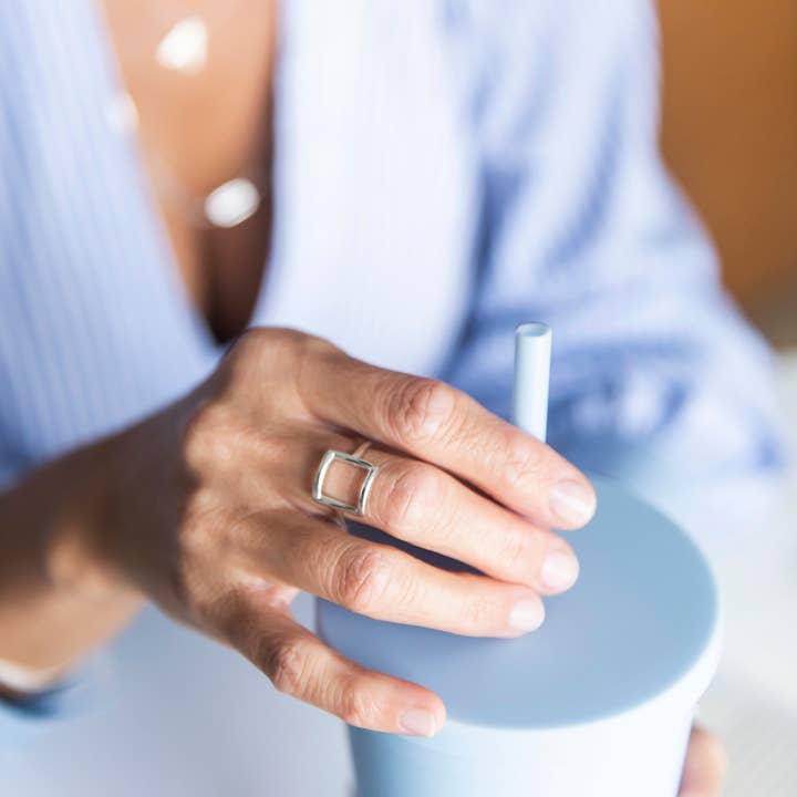 Silpada - Wholesale Band/Stacked Ring - Silpada 'Catuskoti' Open Square Ring in Sterling Silver5