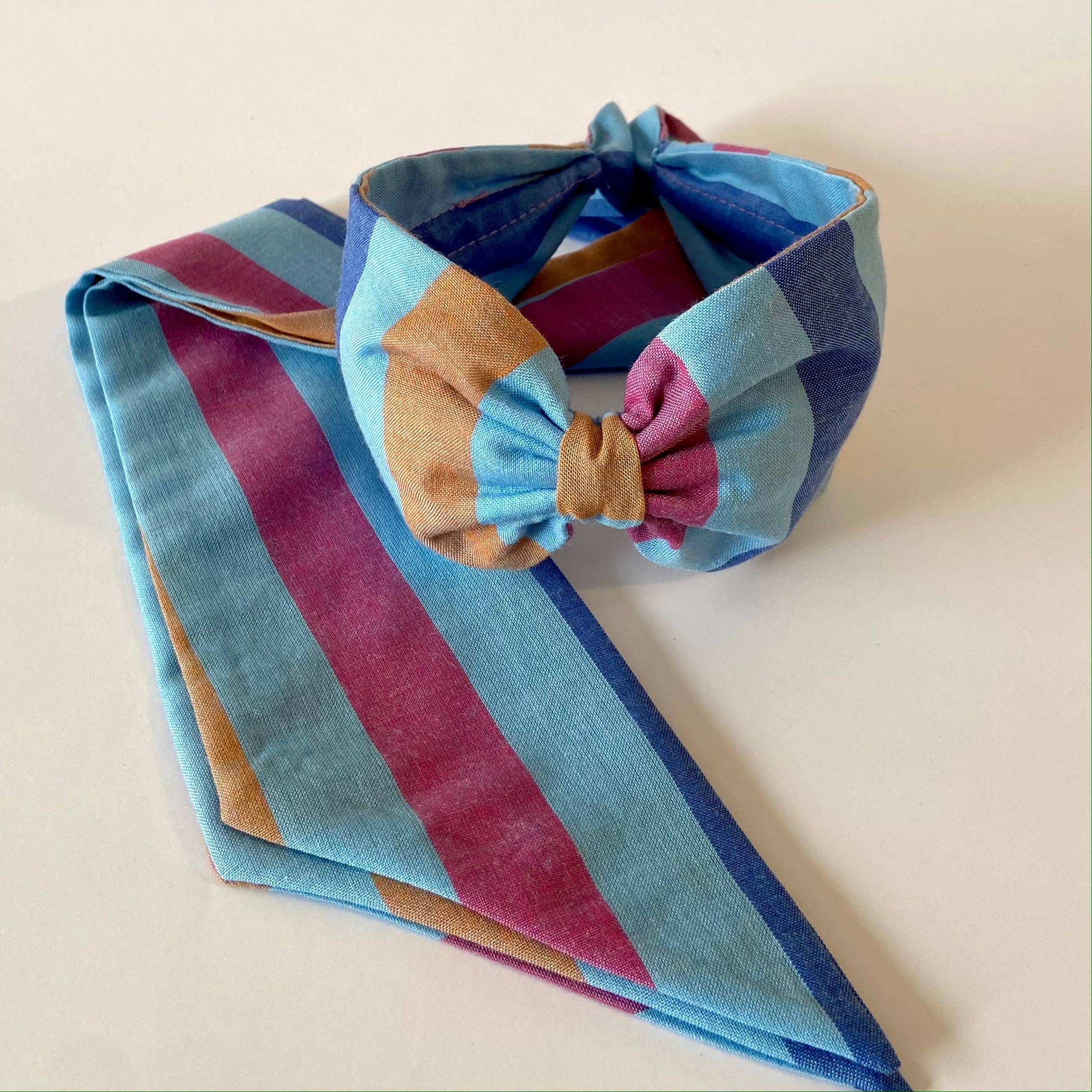 Nuevemi - Wholesale Fashion Headband - Women's - Headband - Vera Striped Knot Turban4