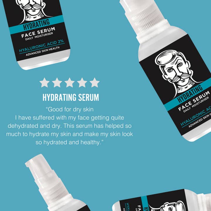 BARBER PRO – wholesale Facial serum/concentrate – BARBER PRO Hydrating Hyaluronic Acid 2% Daily Serum - Vegan6