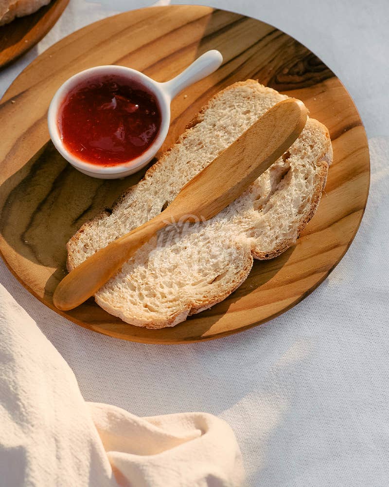 Bali Harvest - Wholesale Cheese Spreader - Teak Wooden Butter Spreader - Honey Jam Cheese Slicer Knife2