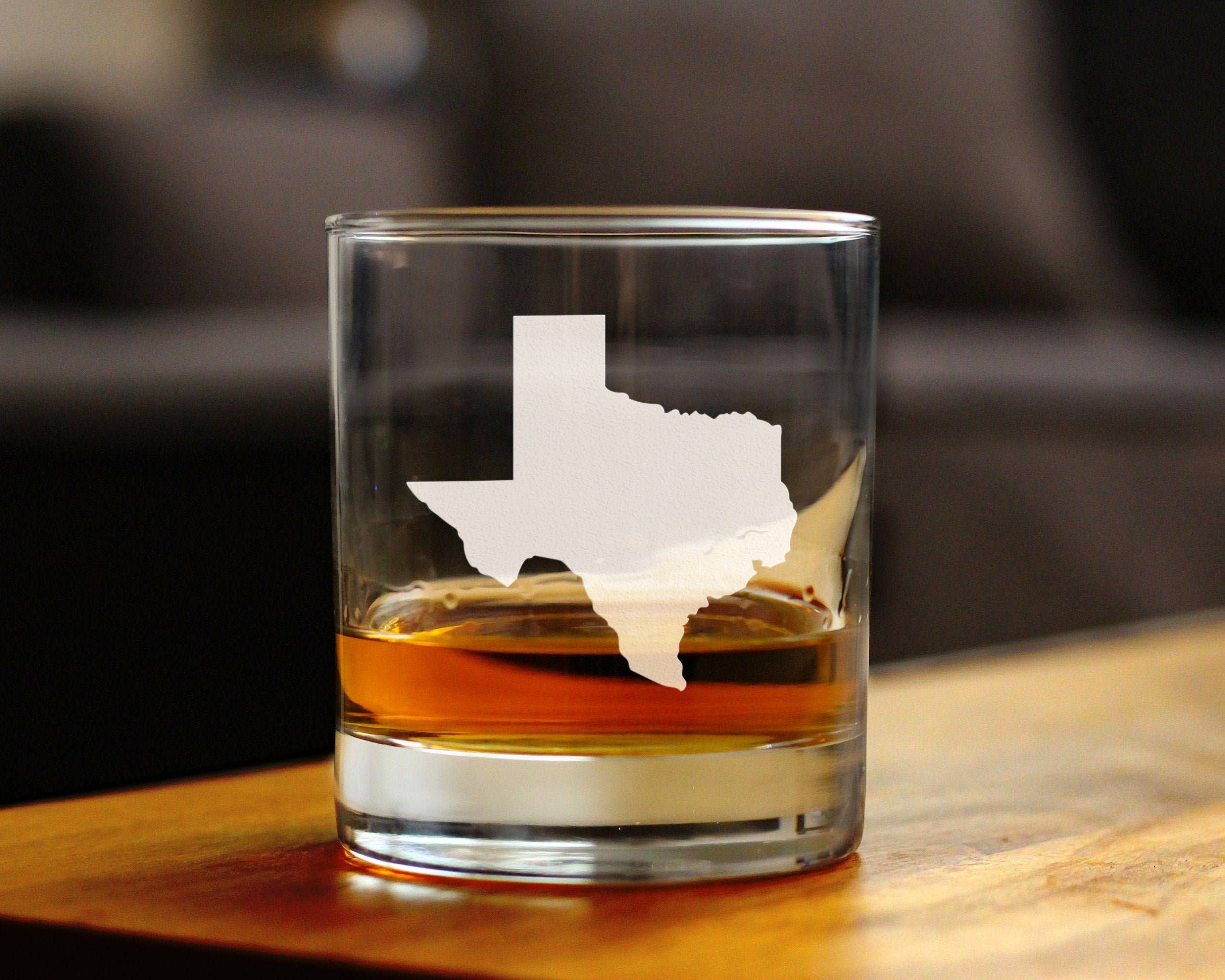 bevvee - Wholesale Cocktail/Liquor Glass - State of Texas Whiskey Rocks Glass - Texans Gifts and Decor2