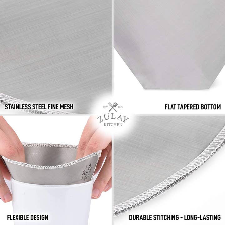 Zulay Kitchen - Wholesale Pour-over & dripper - Stainless Steel Reusable Pour Over Coffee Filter15
