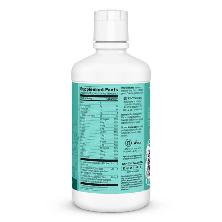 Sunwarrior - Wholesale Oral Supplement/Vitamin - Liquid Vitamin Mineral Rush - Aloe Vera Juice