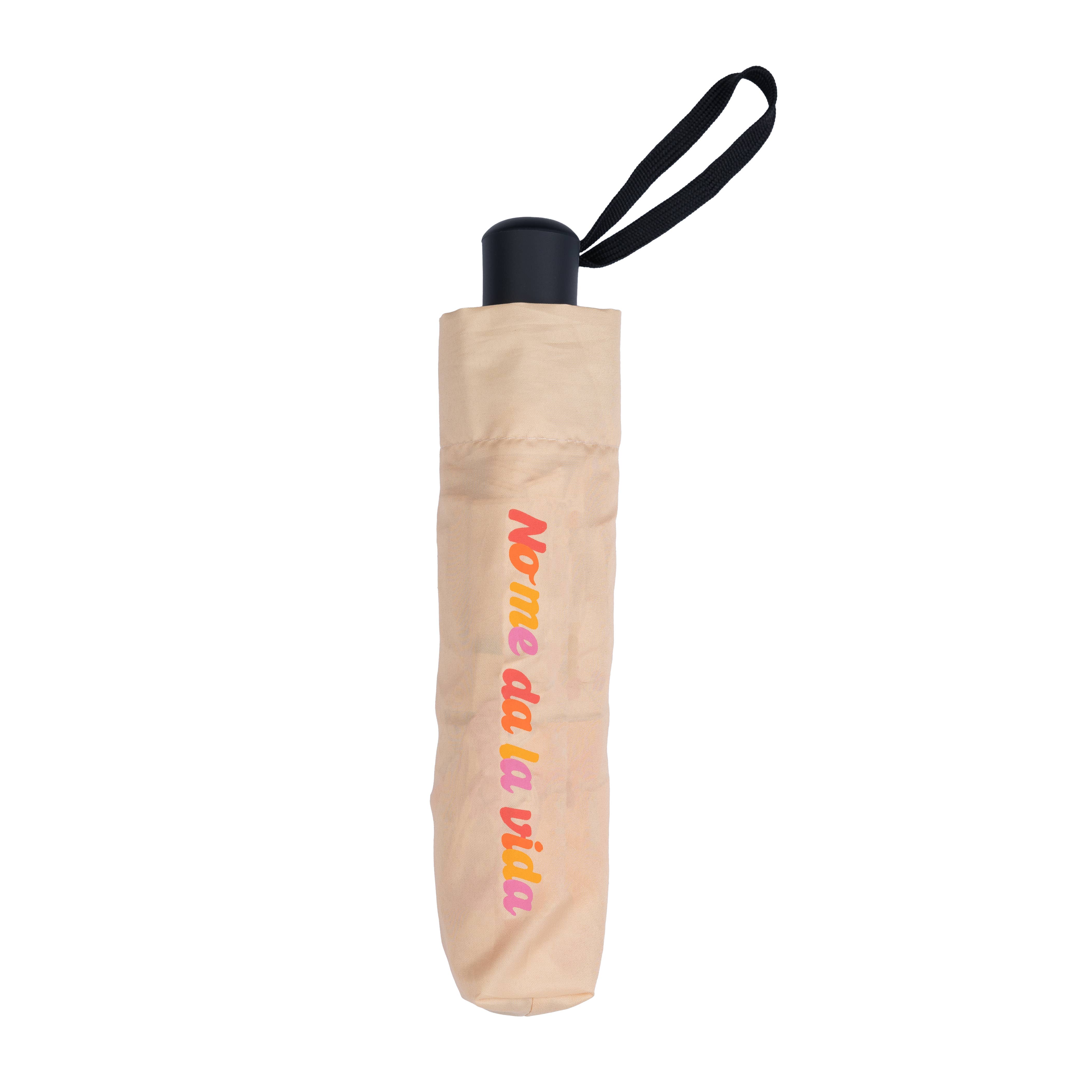 Fisura - Wholesale Umbrella - Unisex - Beige folding umbrella "I don't have the time"3