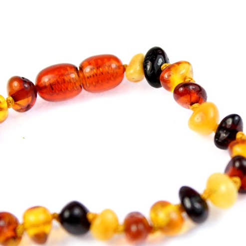 SilverAmber Jewellery - Wholesale Beaded Bracelet - Beautiful Baroque Bracelets & Anklets in Cognac, Mix, Lemon & Honey colours - Various Sizes11