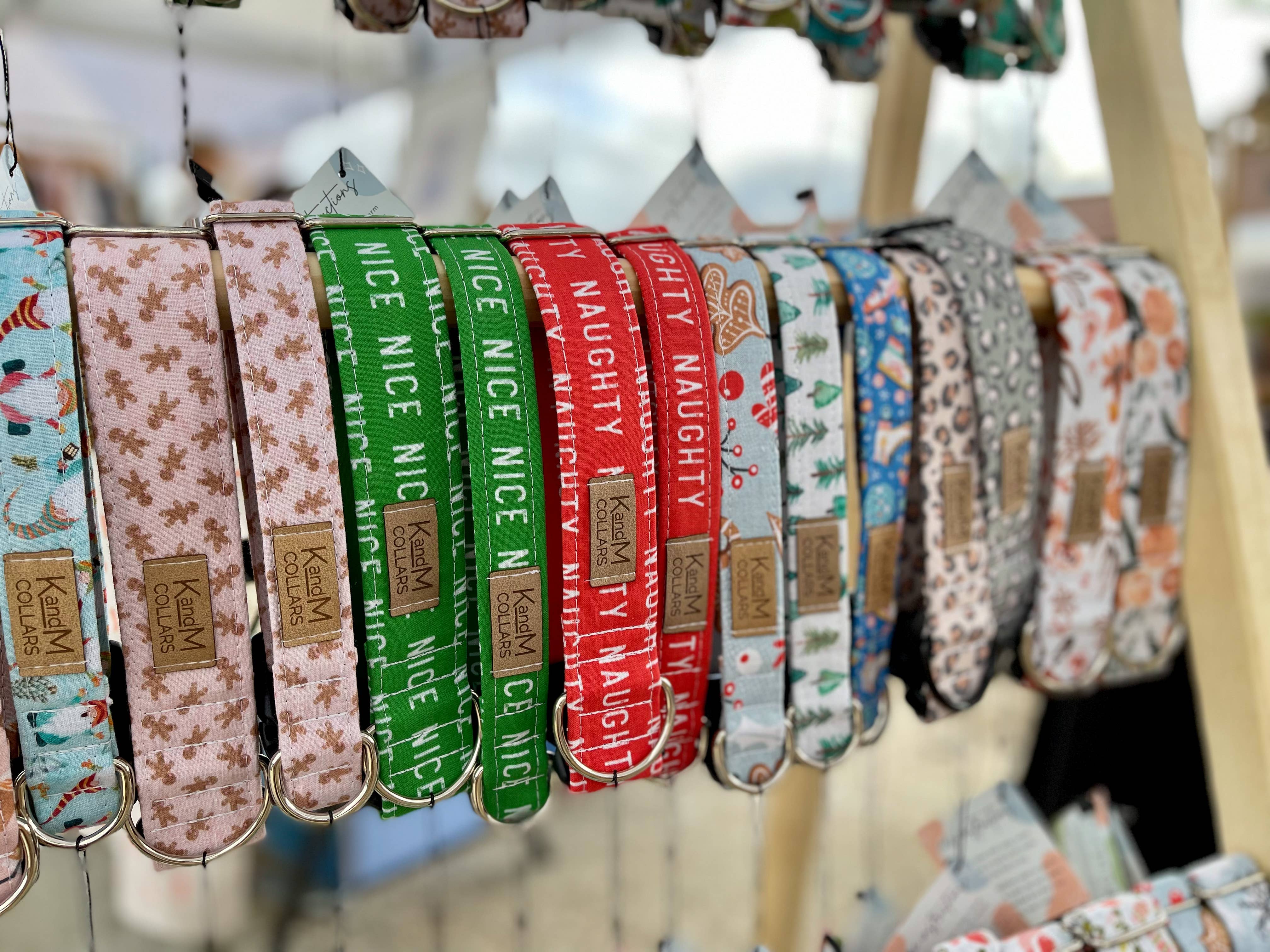 K and M Collars - Wholesale Pet Collar - Dog - "Nice" Christmas Dog Collar, K and M Collars2