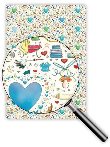 Papel de regalo 50 x 70 cm - Encanto a la antigua para venta al por mayor de Acte tre US/UK