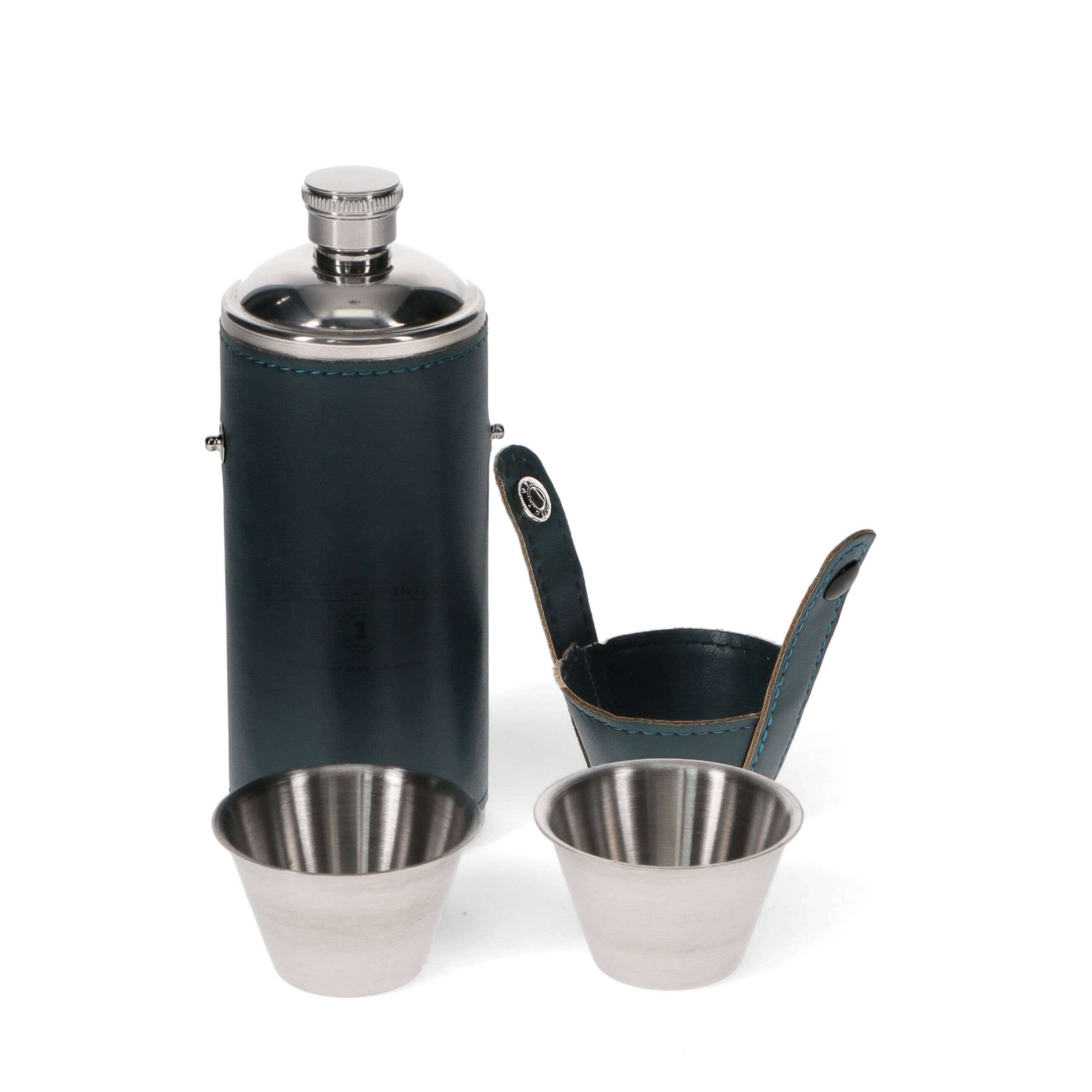 Rex B2B - UK - Wholesale Flask - Hunter Hip Flask With 2 Cups 220Ml - Spirit of Adventure4