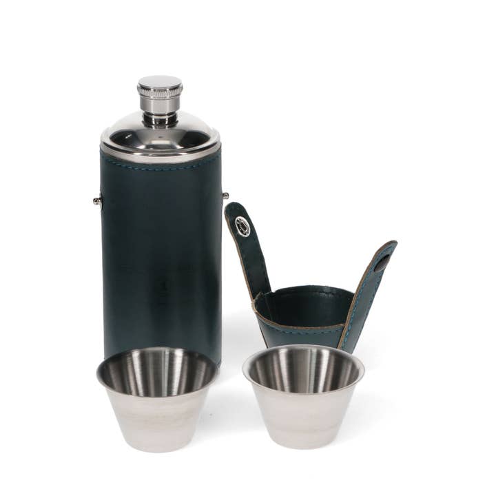 Rex B2B - UK - Wholesale Flask - Hunter Hip Flask With 2 Cups 220Ml - Spirit of Adventure4
