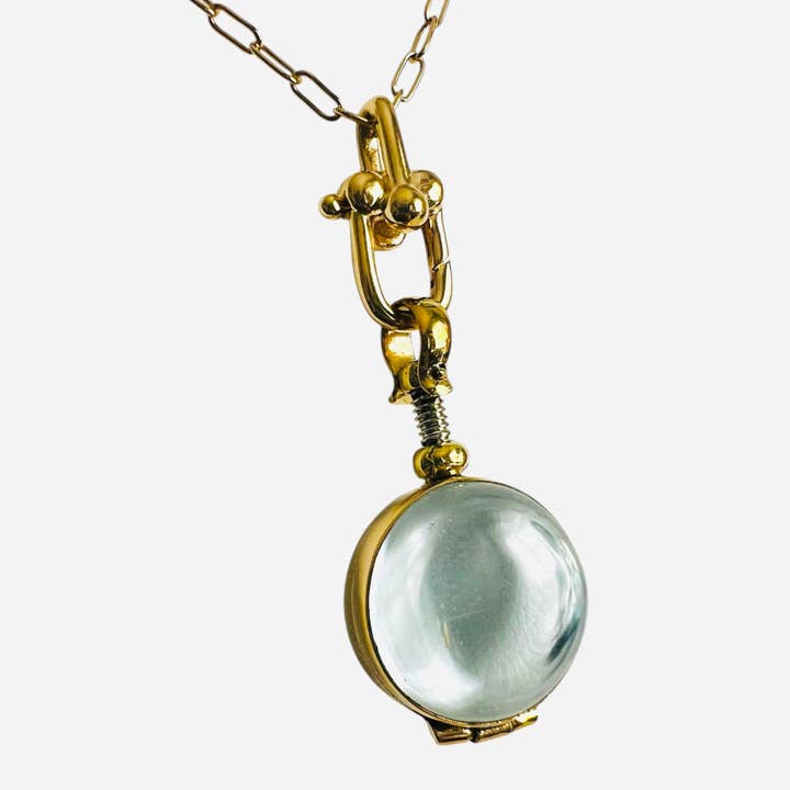 Crystal Locket Pendant Necklace for wholesale by Sissy Yates Designs