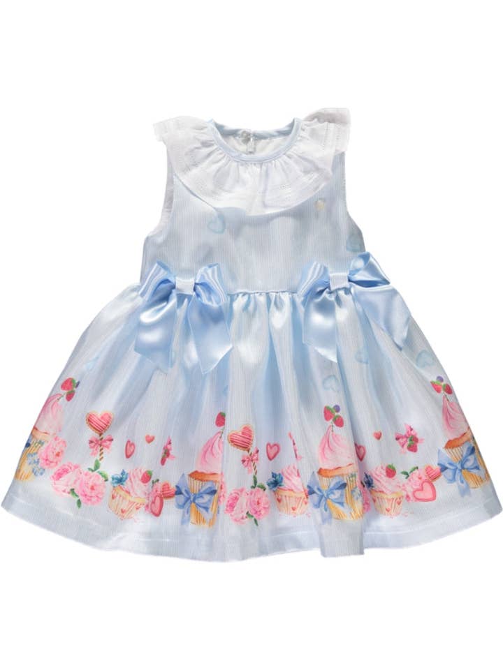 PS23S001012/A Abito cupcake blu per la vendita all'ingrosso da parte di Piccola Speranza