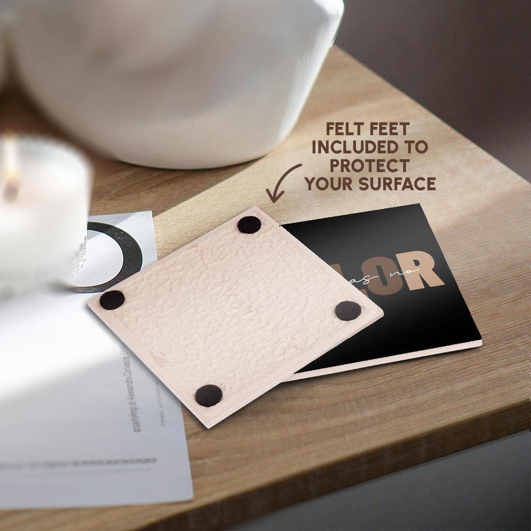 3dRose - Wholesale Coasters - 3dRose, On Black Love Has No Color Motivational Quote Gift For Friends And Colleagues , Coaster3