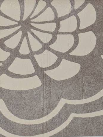 Papier peint vinyle non tissé floral café et beige pour la vente par Sparkle Face Wallcoverings