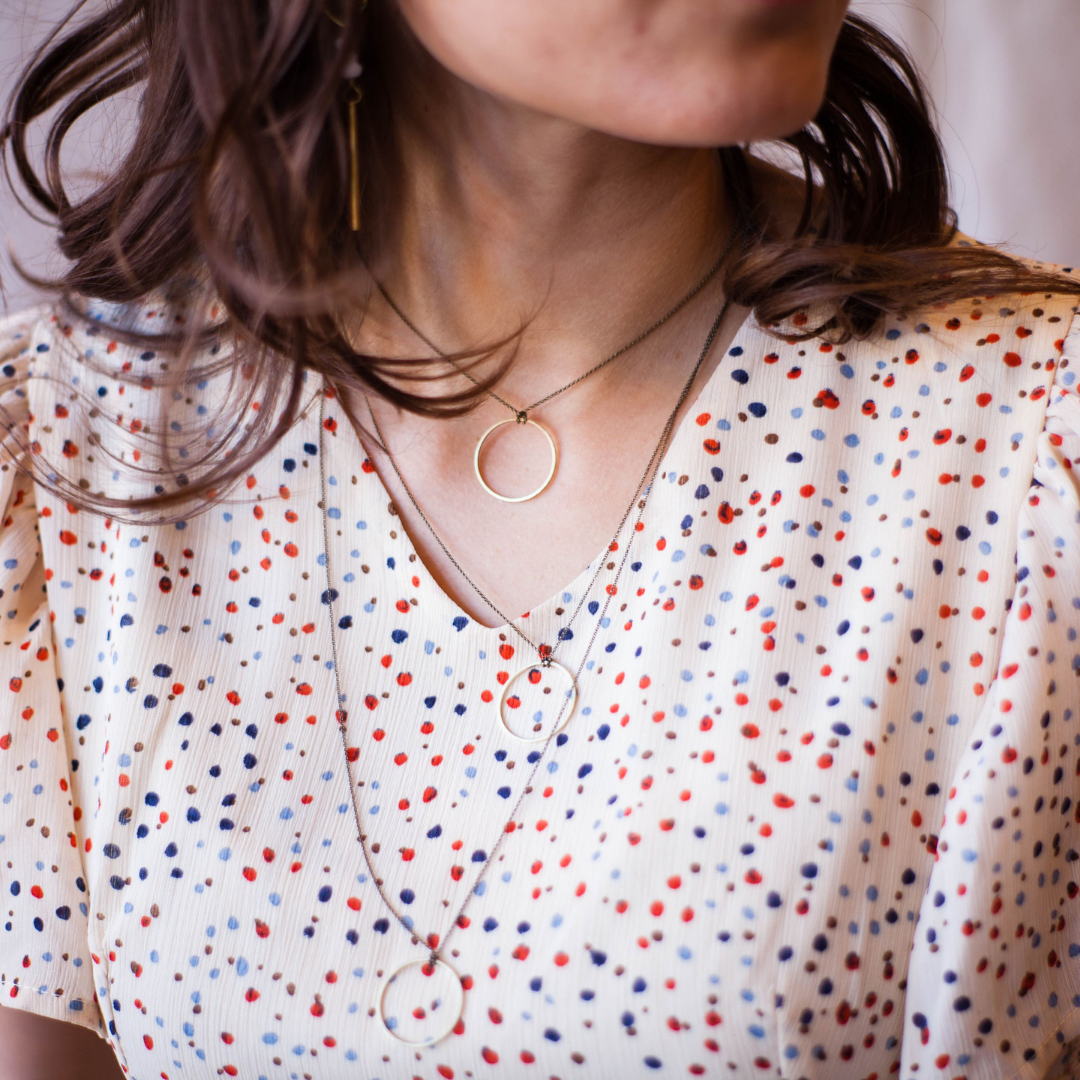 Seeds - Vente Parures de bijoux - Circle Pack | Ensemble de colliers à chaîne circulaire en laiton3