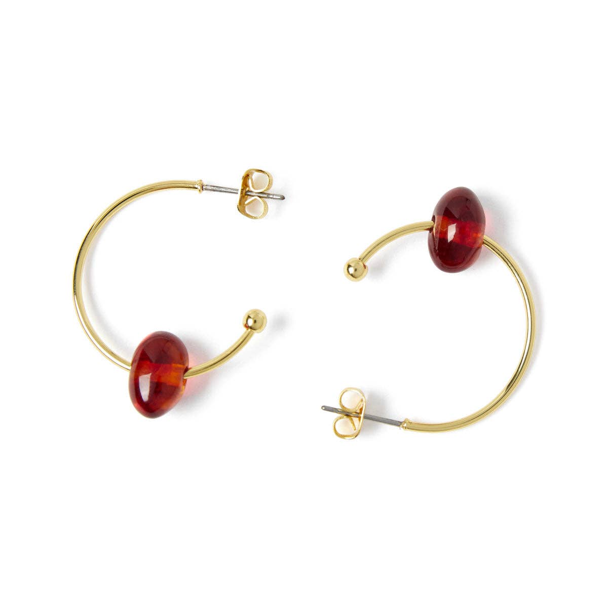 Draeger Paris - Wholesale Hoop Earrings - Créoles en perles d'ambre1