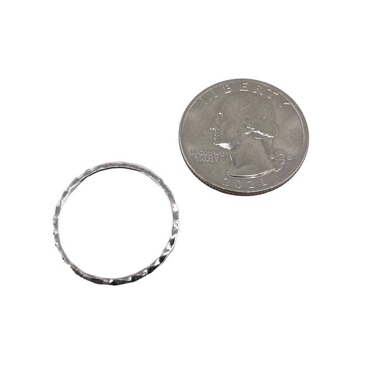 Select Lines - Wholesale Band/Stacked Ring - Hammered 2mm Band Ring Sterling Silver