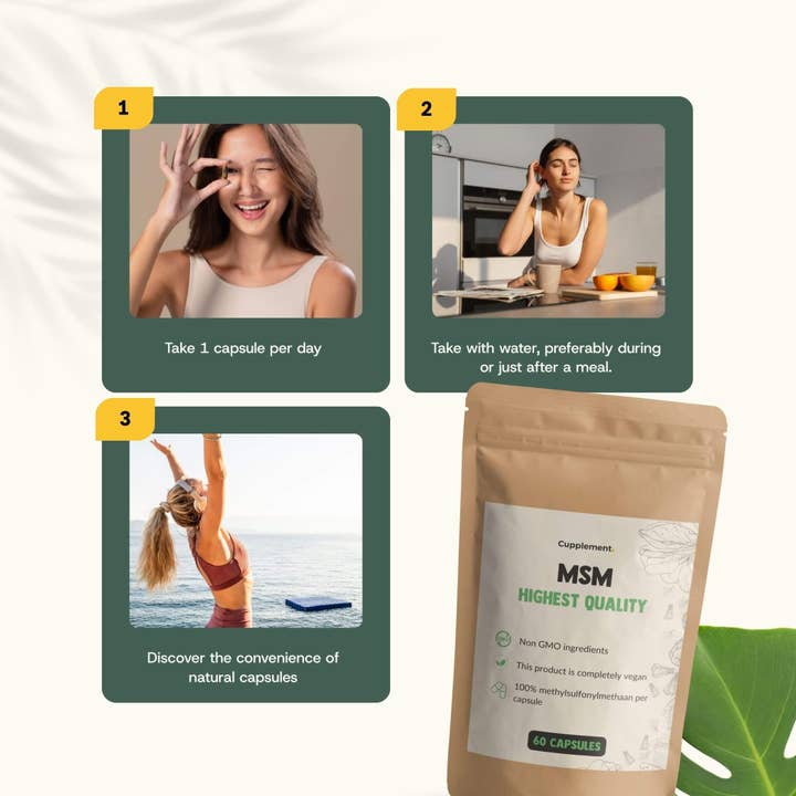 Cupplement b.v. - Wholesale Oral Supplement/Vitamin - MSM Capsules 500 mg - 60 Capsules7