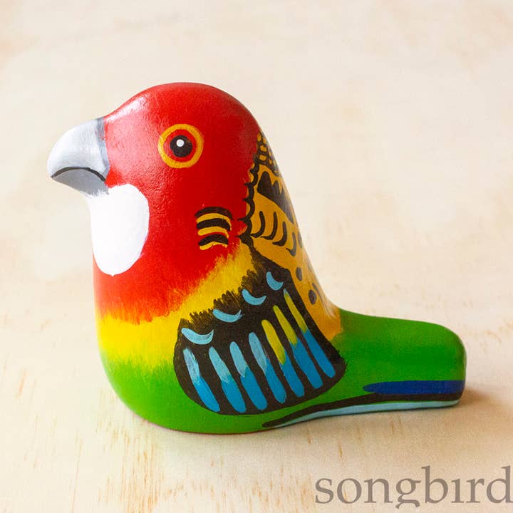 Eastern Rosella Paperweight Whistle for wholesale by Songbird