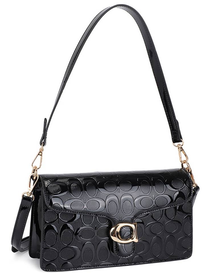 MALA A TIRACOLO COM PADRÃO OVAL por atacado de Pink Irene Wholesale