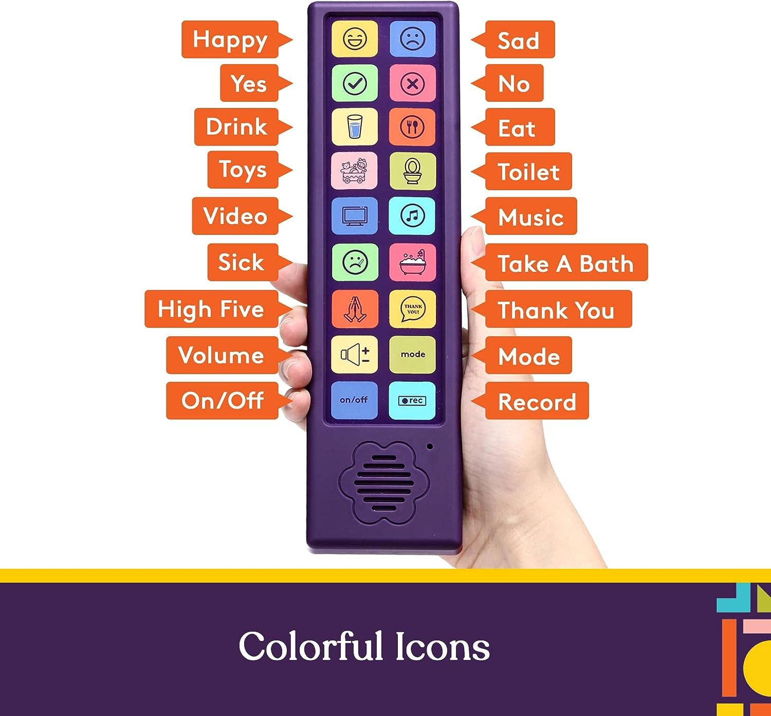 Special Supplies - Wholesale Electronic Toy - Kids & Baby - Special Supplies AAC Communication Device for Speech Therapy, Talker Buddy Communication Device for Non Verbal Kids & Adults, Autism Talking Aids for Home or School, Communication Device W/Travel Bag and Recording Option2