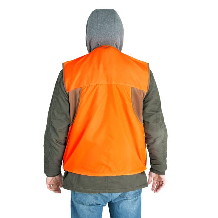 Duck Brown QuietWear Men's Hunting Vest for wholesale on Faire3