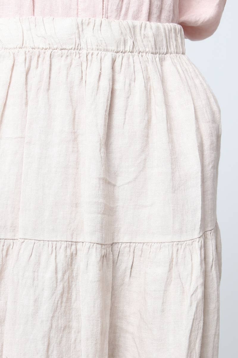 LÉA & LUC - Wholesale Skirt - Women's - 100% Linen Skirt REF. 834832