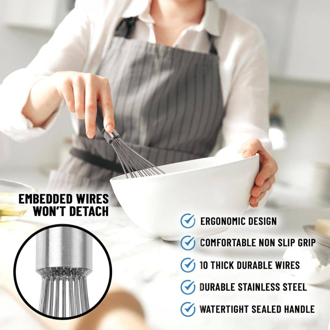 Zulay Kitchen – wholesale Visp – Ballong rostfritt stål visp med mjukt silikon handtag4