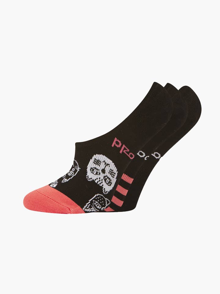 WOMENS KIT KATS 3PK BAMBOO SECRET SOCKS for wholesale by Bamboozld