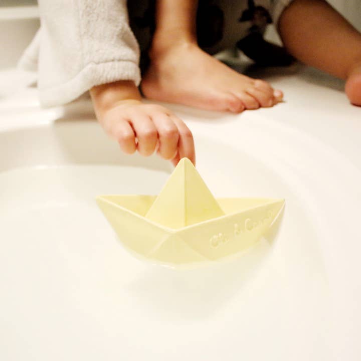 Oli & Carol - Vente Jouet pour le bain – bébé - Origami Boat Vanille3