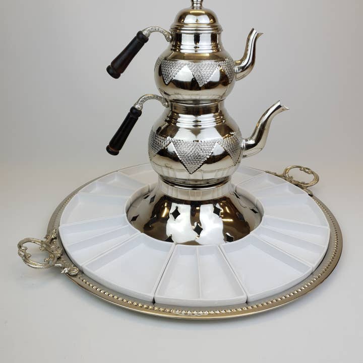 Copper Breakfast Set Large - White Nickel for wholesale by Babila