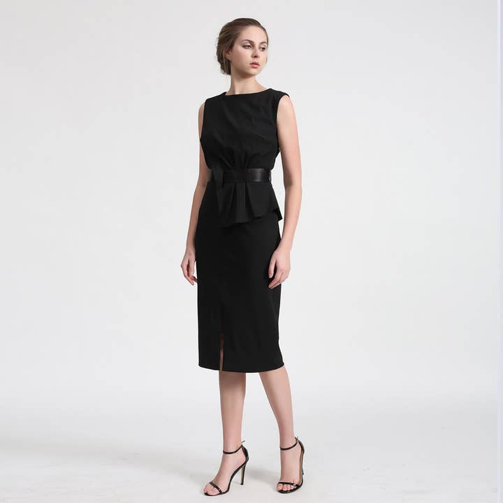 Smart and Joy - Wholesale Dress - Women's - Asymmetric peplum dress1