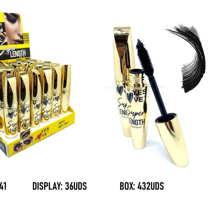 Yes Love Cosmetics - Wholesale Mascara - WATERPROOF GOLD MAXIMUM MASCARA