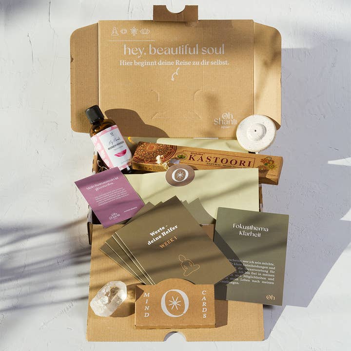 Oh Shanti – Großhandel Spiritueller Stein/Kristall – KLARHEIT Geschenk Box1
