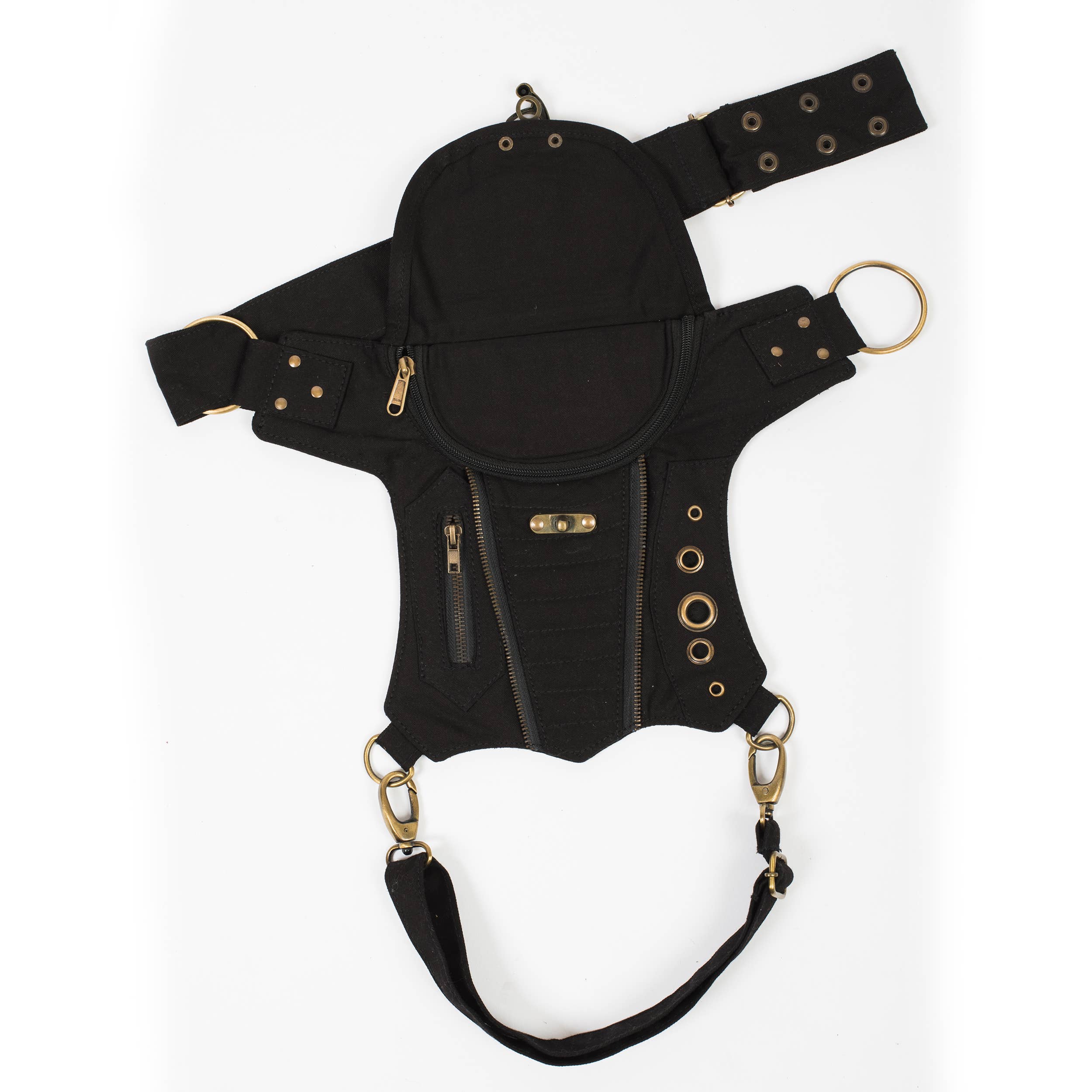 Lakhays Collection Inc. - Wholesale Belt Bag - Women's - Bikers Sling-Hip Bag With thigh Belt2