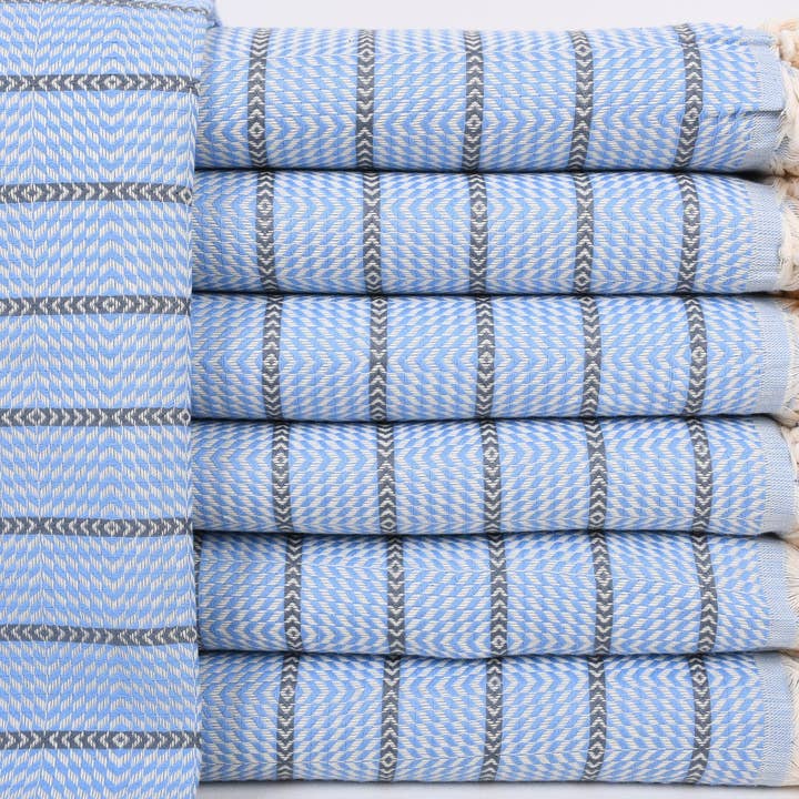 Organic Turkish Towels - Wholesale Beach Towel - Beach Towels Turkish, Monogrammed Striped Towel